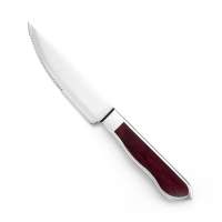 High quality stainless steel steak knife and fork with color wood handle