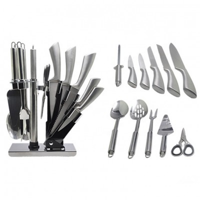 High Quality 11pcs Hollow Handle Knife Set Kitchenware Chef Knife