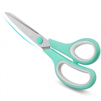 Customized Household Sewing Scissors Stainless Steel Tailor Scissor 8 Inch Office Scissor With Soft TPR Handle