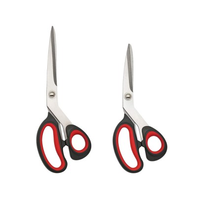 Multipurpose 2 Pack Scissors Set Office Scissors Household Sewing Tailor Scissors With Soft Grip Handle For Home Office Kitchen